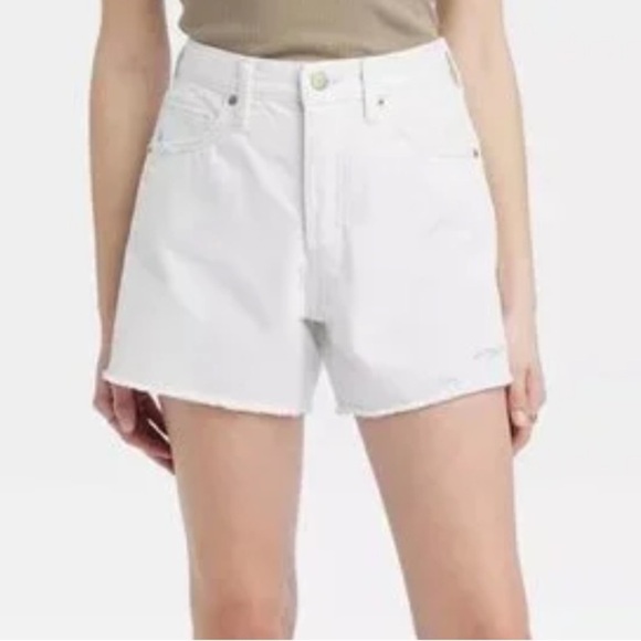 Universal Thread 90s Baggy Jean shorts White Distressed Size 14 - Picture 14 of 14